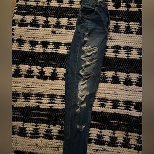 American eagle ripped mom jeans